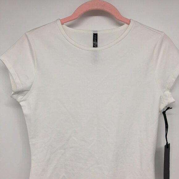 NWT Velvet Rose White Victoria Short Sleeve Crew Neck Bodysuit size S - Picture 6 of 16